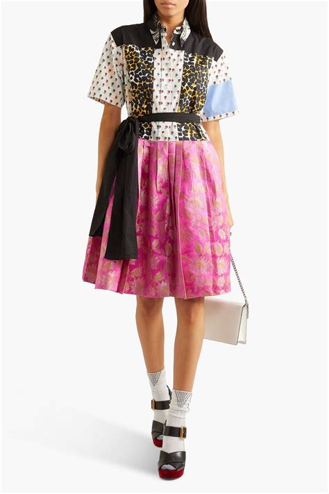 prada patchwork dress|PRADA Printed patchwork.